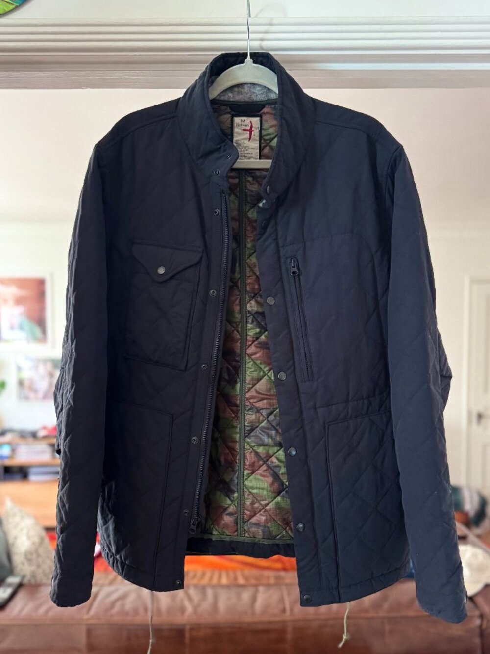 Relwen Quilted Insulated Tanker Jacket - Navy - M